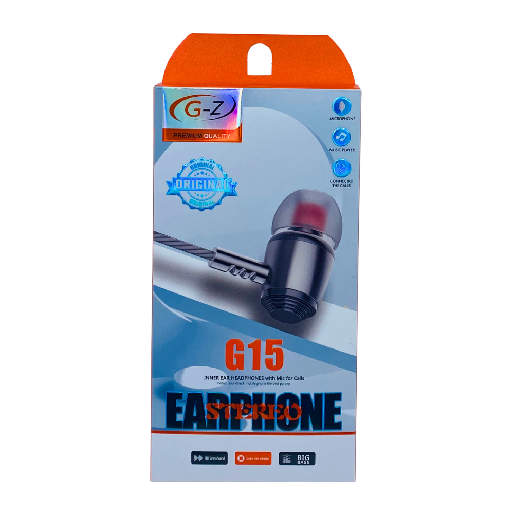G-Z PREMIUM QUALITY STEREO HANDFREE (G15) [HF GZ-1]