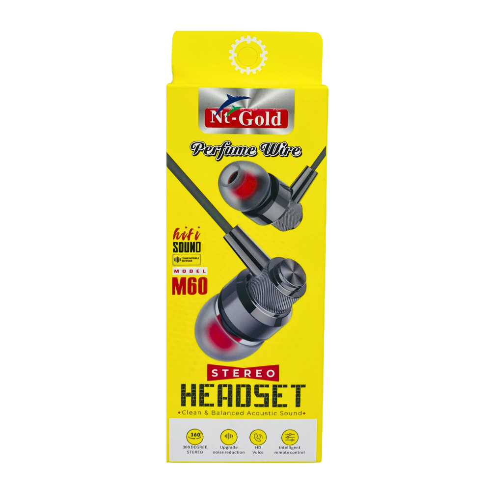   NT GOLD UNIVERSAL STEREO HANDFREE (M60) [HF NT GOLD] 