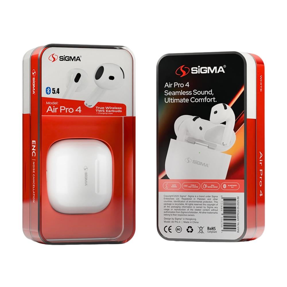 SIGMA AIR PRO 4 TRUE WIRELESS EARBUDS [SIGMA EARBUDS PRO4]
