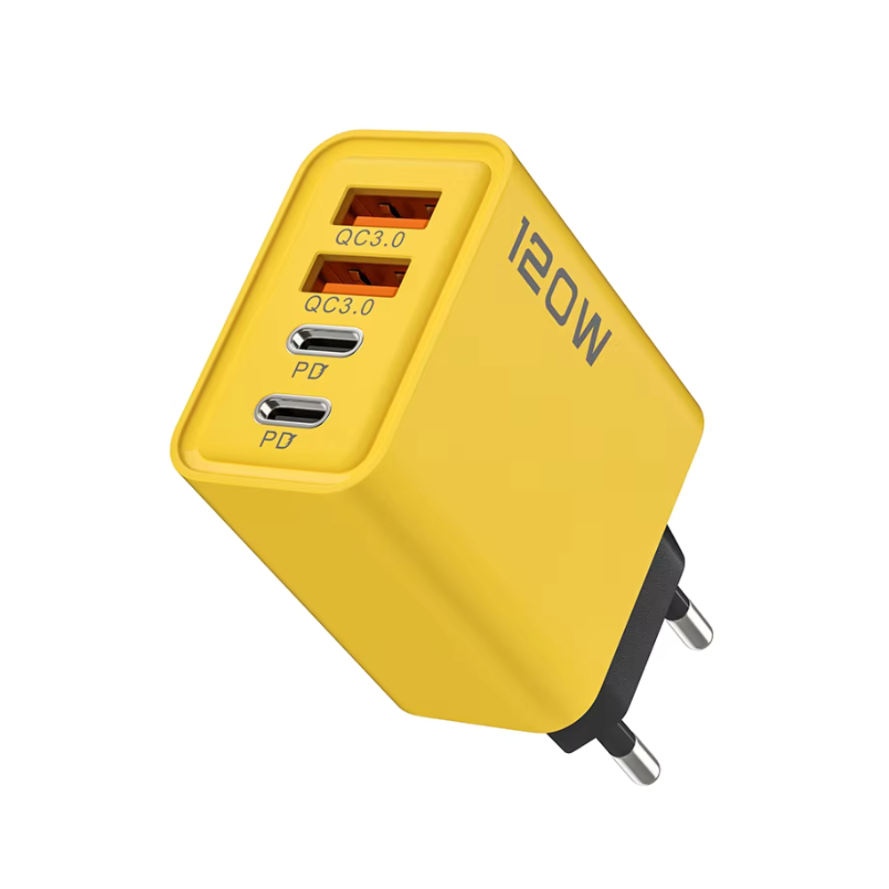 120W FAST CHARGING ADAPTER 2PD AND 2USB PORTS [CH 120W 2PD] 