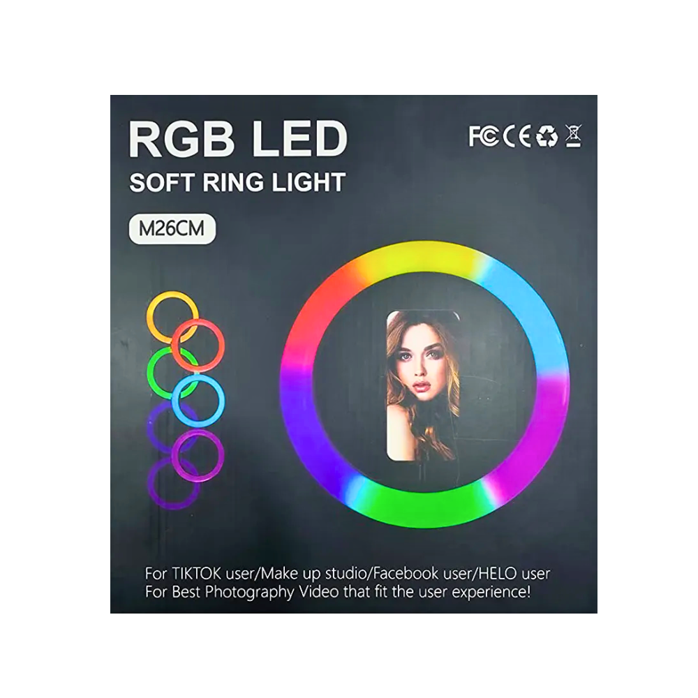 RGB LED SOFT RING LIGHT (MJ26) [26CM MJ26]