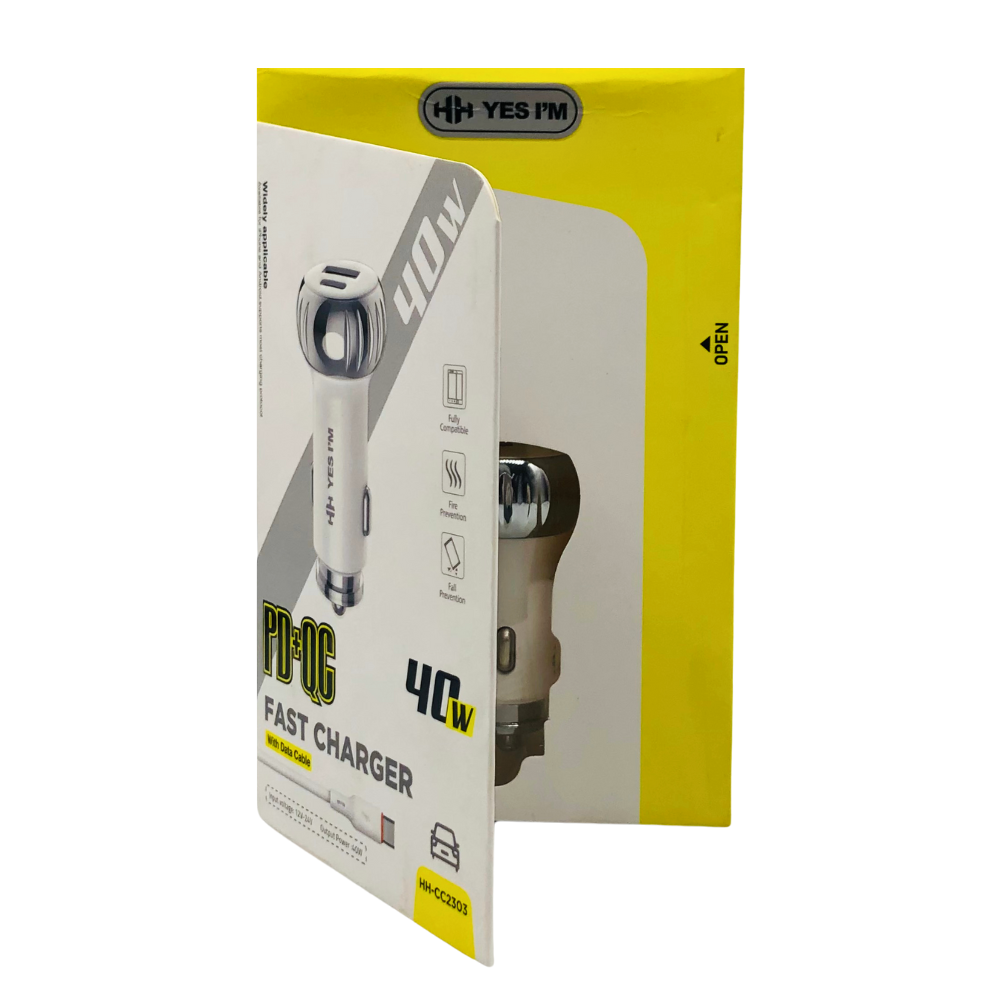 HH PD+QC FAST CAR ADAPTAR 40W (HH-CC2303) [CH CC2303]