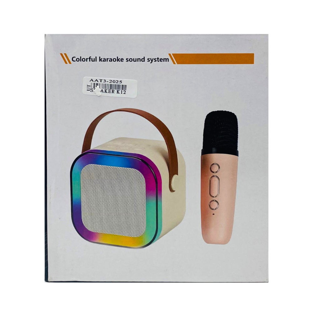 WIRELESS PROTABLE SPEAKER WITH MIC AND VOICE CHANGER (K12) [SPEAKER K12]