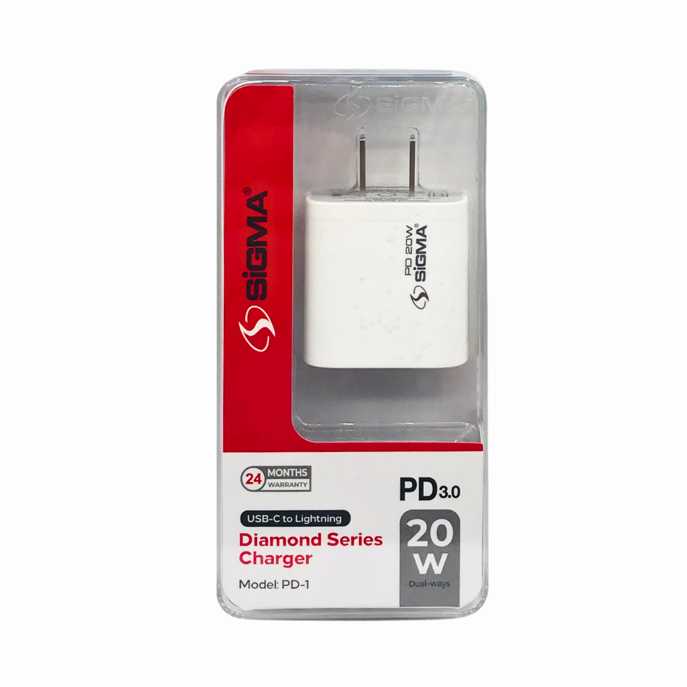 SIGMA NEO POWER PD-1 (20W) DIAMOND SERIES CHARGER [CH SIGMA PD-1]