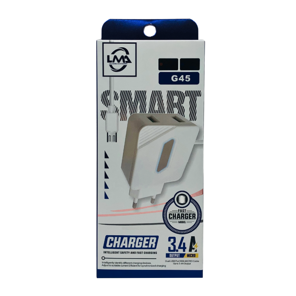 LMA FAST CHARGER 3.1A MICRO (G45) [CH LMA G45]