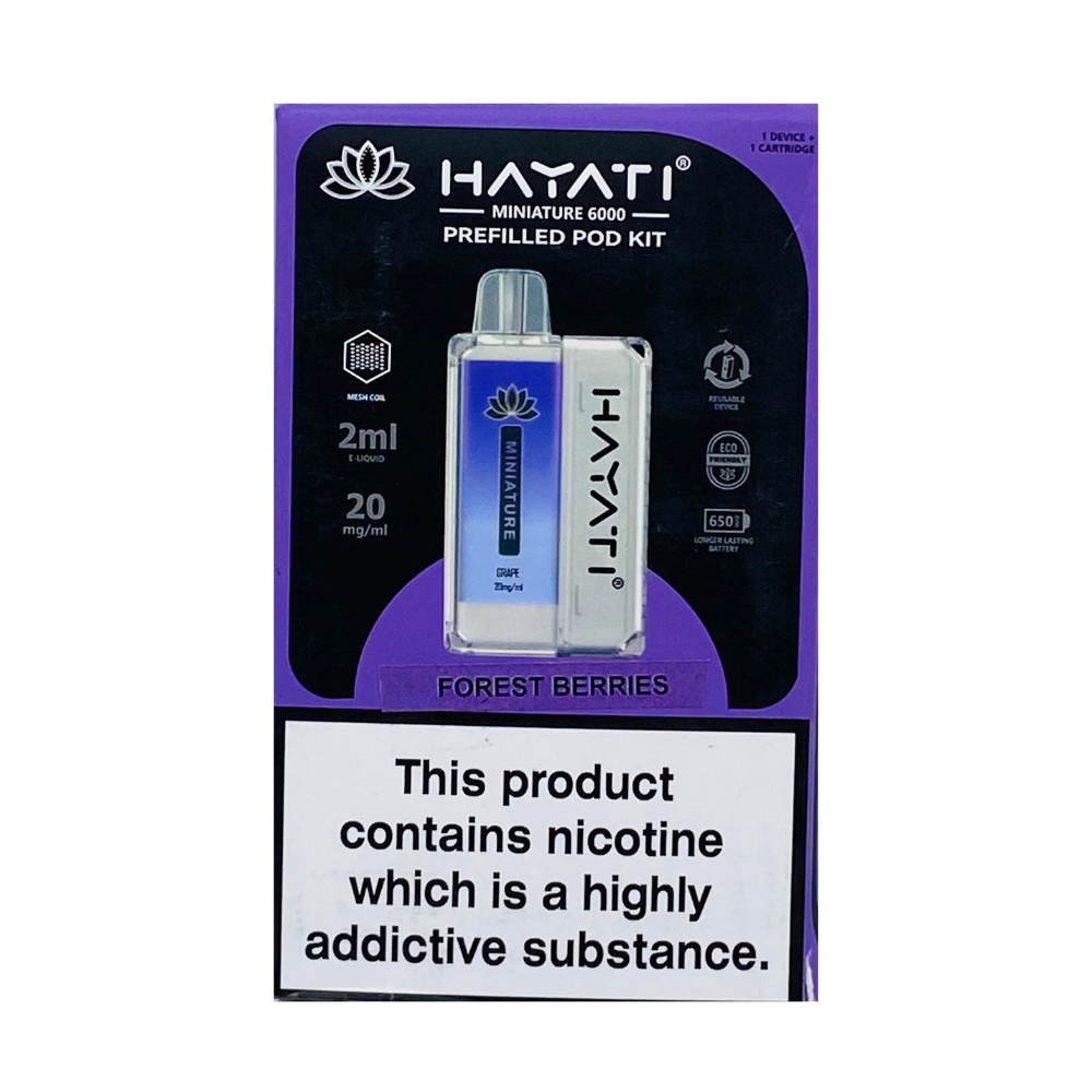 HAYATI MINIATURE 6000 PREFILLED DOUBLE KIT VAPE [HAYATI 6000 PUFFS]