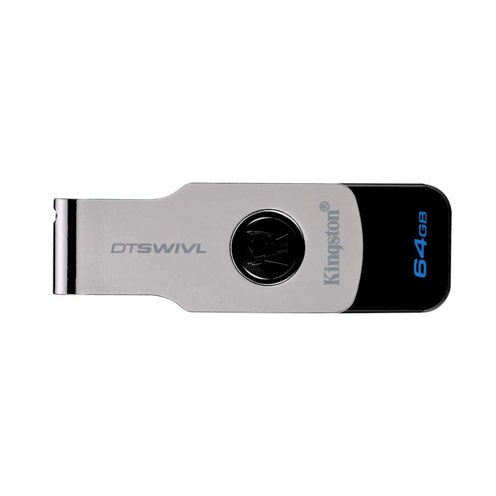 KINGSTON 64GB USB FAST DATA TRAVELER SWIVL [USB 64GB-1]
