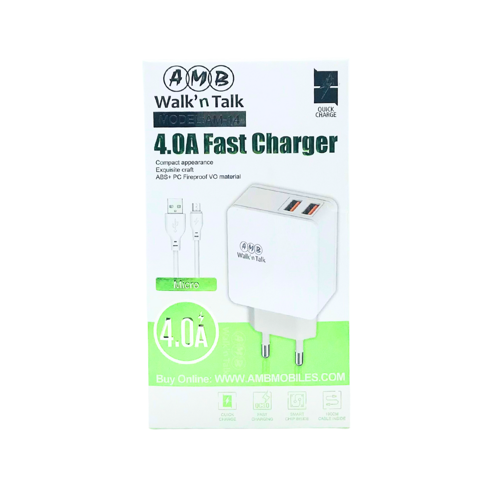 AMB FAST MOBILE CHARGER 4.0A  (AM-14) [CH AM14]