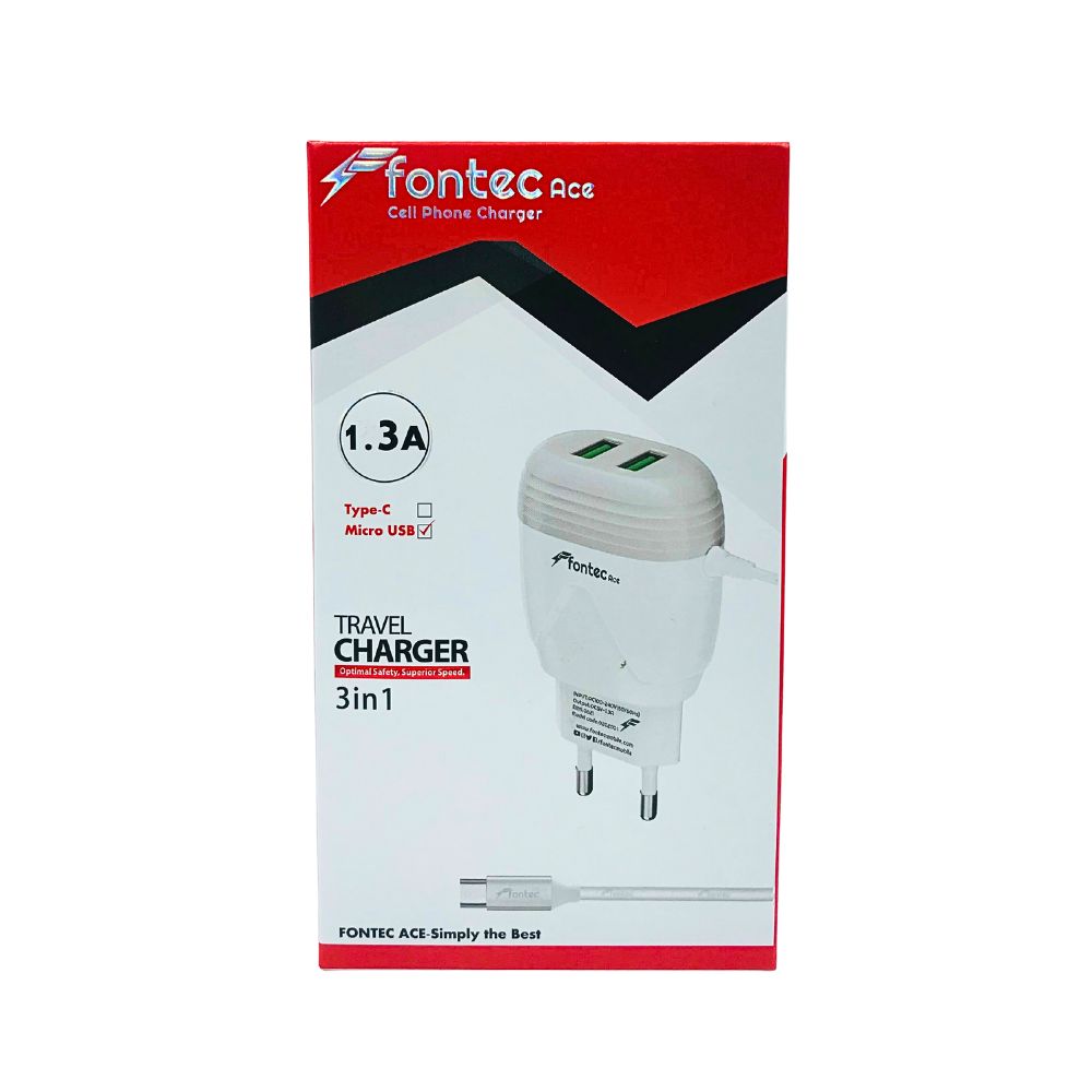 TRAVEL CHARGER OPTICAL SAFETY SUPERIOR SPEED (FONTEC ACE) [CH ACE-1]