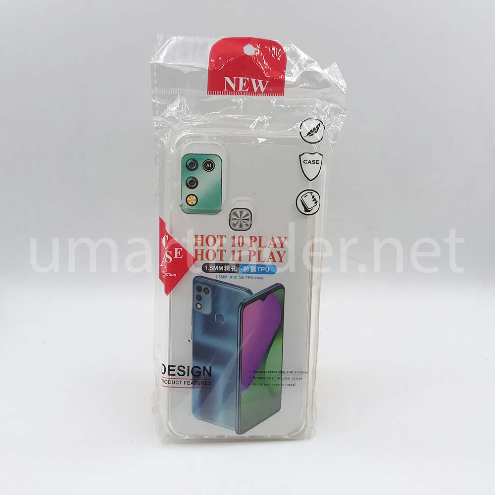  TPU TRANSPARENT POUCH (Infinix Hot 10 play) [PO HOTE10P-3]