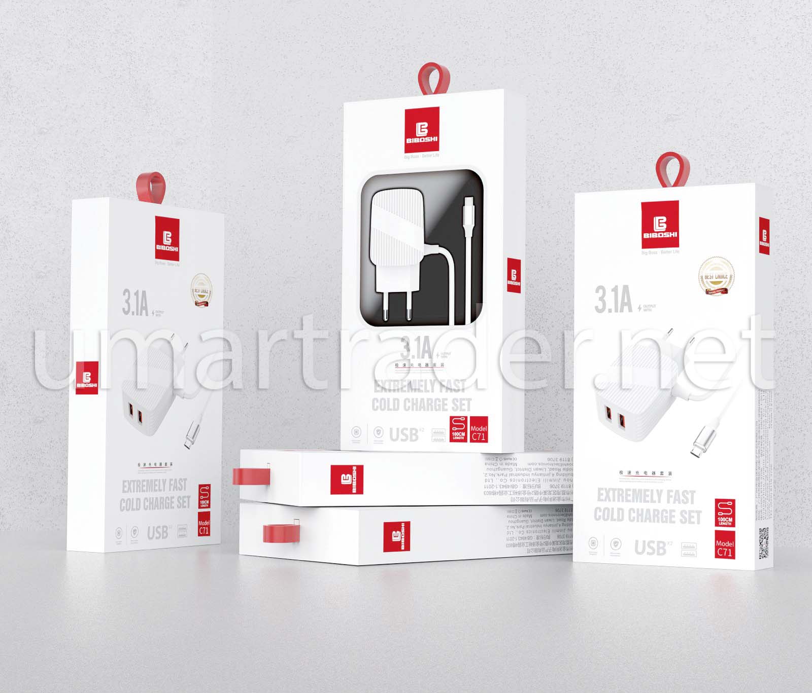SMART QUICK CHARGER 3.1A  BIBOSHI (C71 TYPE-C) [CH BIBOSHI-13] 