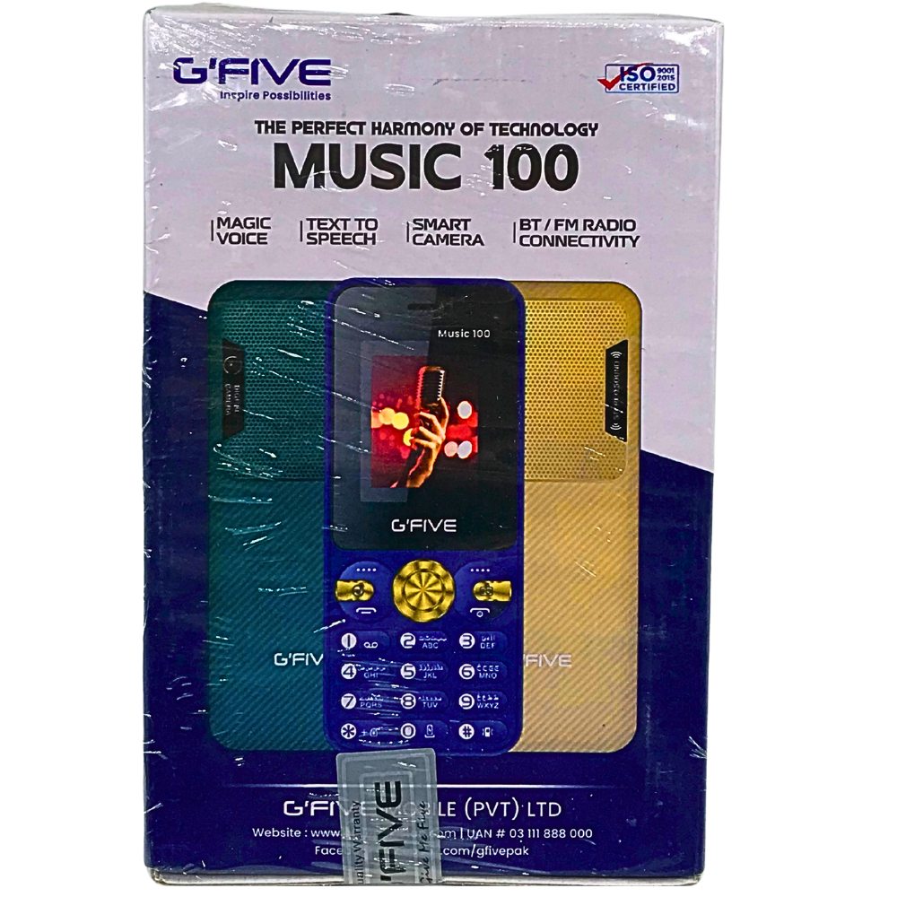 KEYPAD MOBILE GFIVE MUSIC100 DISPLAY 1.8'' BATTERY 3000mAh DUAL SIM [MUSIC 100]