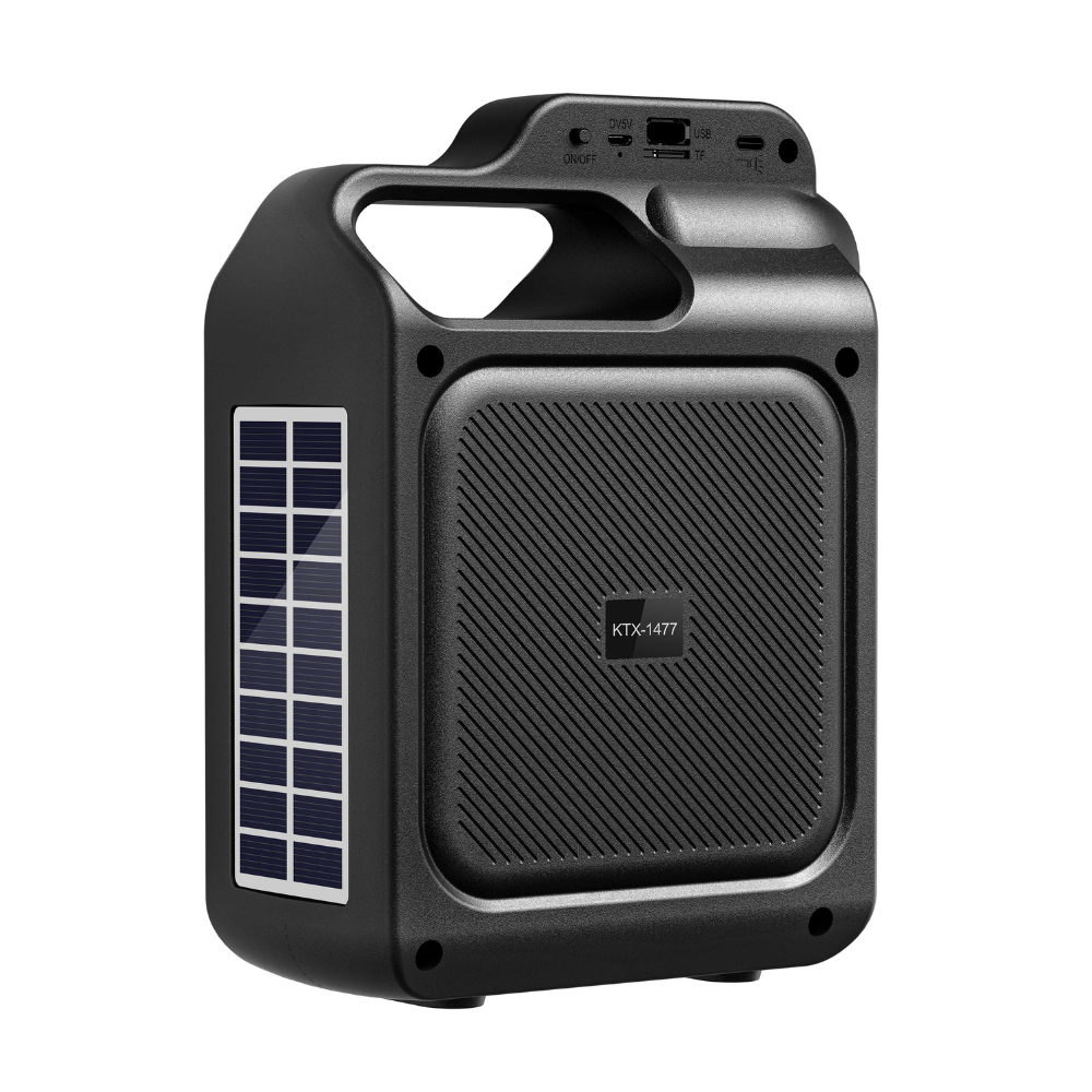 WIRELESS BLUETOOTH SPEAKER 4'' INCH (KTX-1477) WITH SOLAR [KTX 1477]