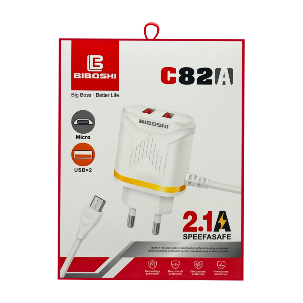 BIBOSHI 2.1A SUPER FAST CHARGER (C82) MICRO [CH C82 MICRO]