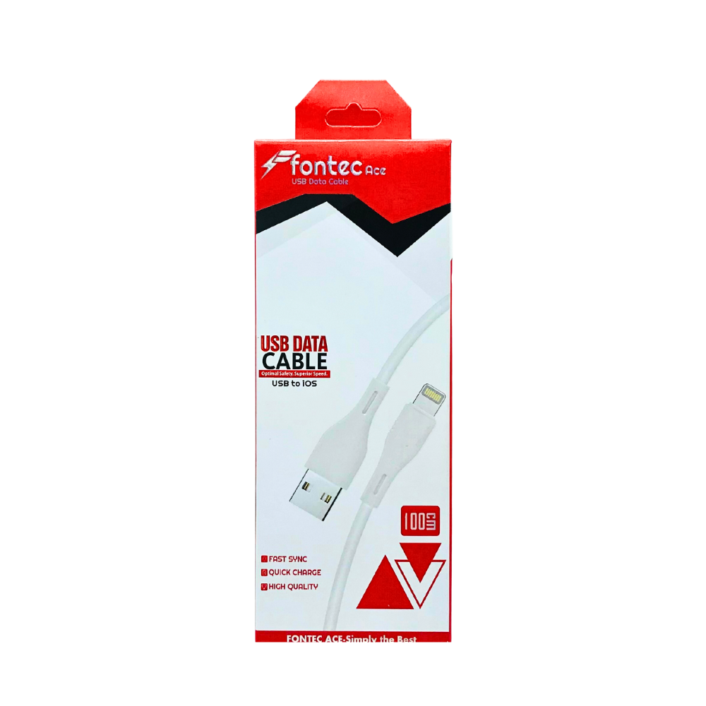 FONTEC ACE USB DATA CABLE (IPHONE) [DC ACE (IPHONE)