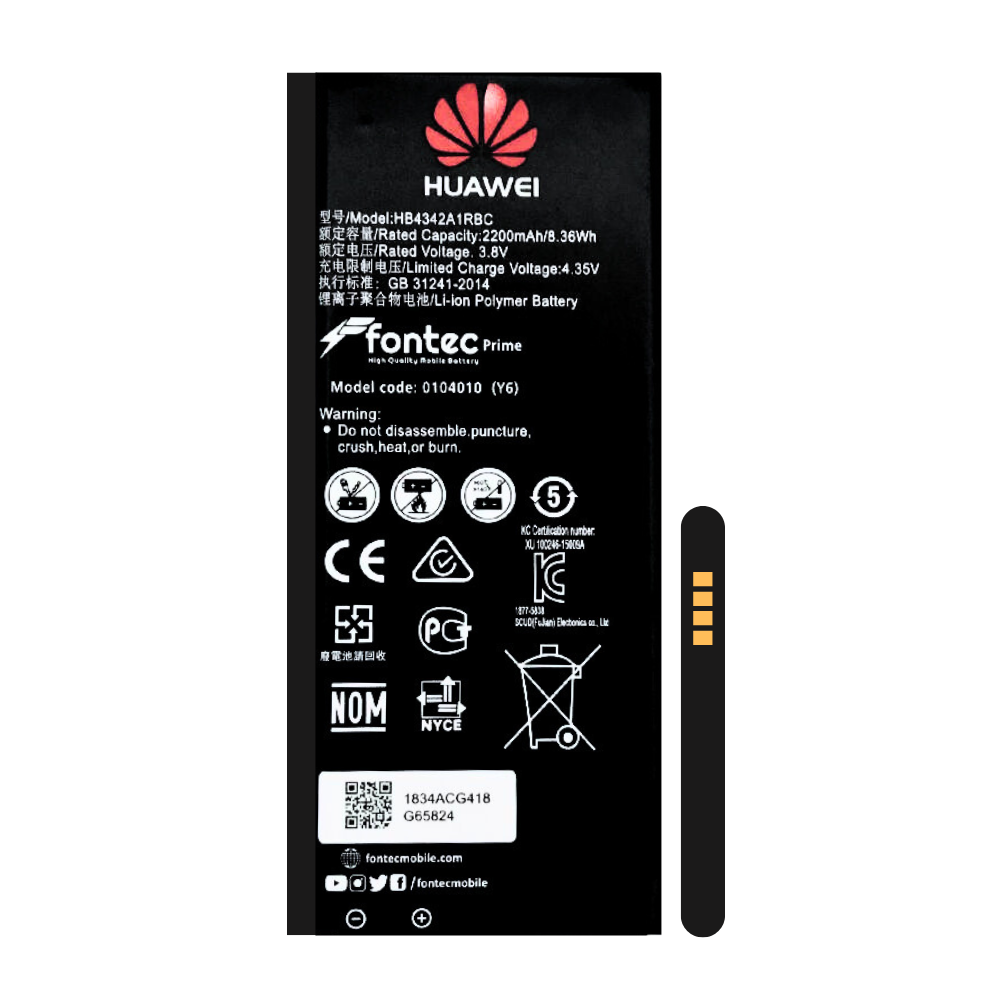 FONTEC CELL PHONE BATTERY HUAWAI Y6/Y610 [BT Y6-7]