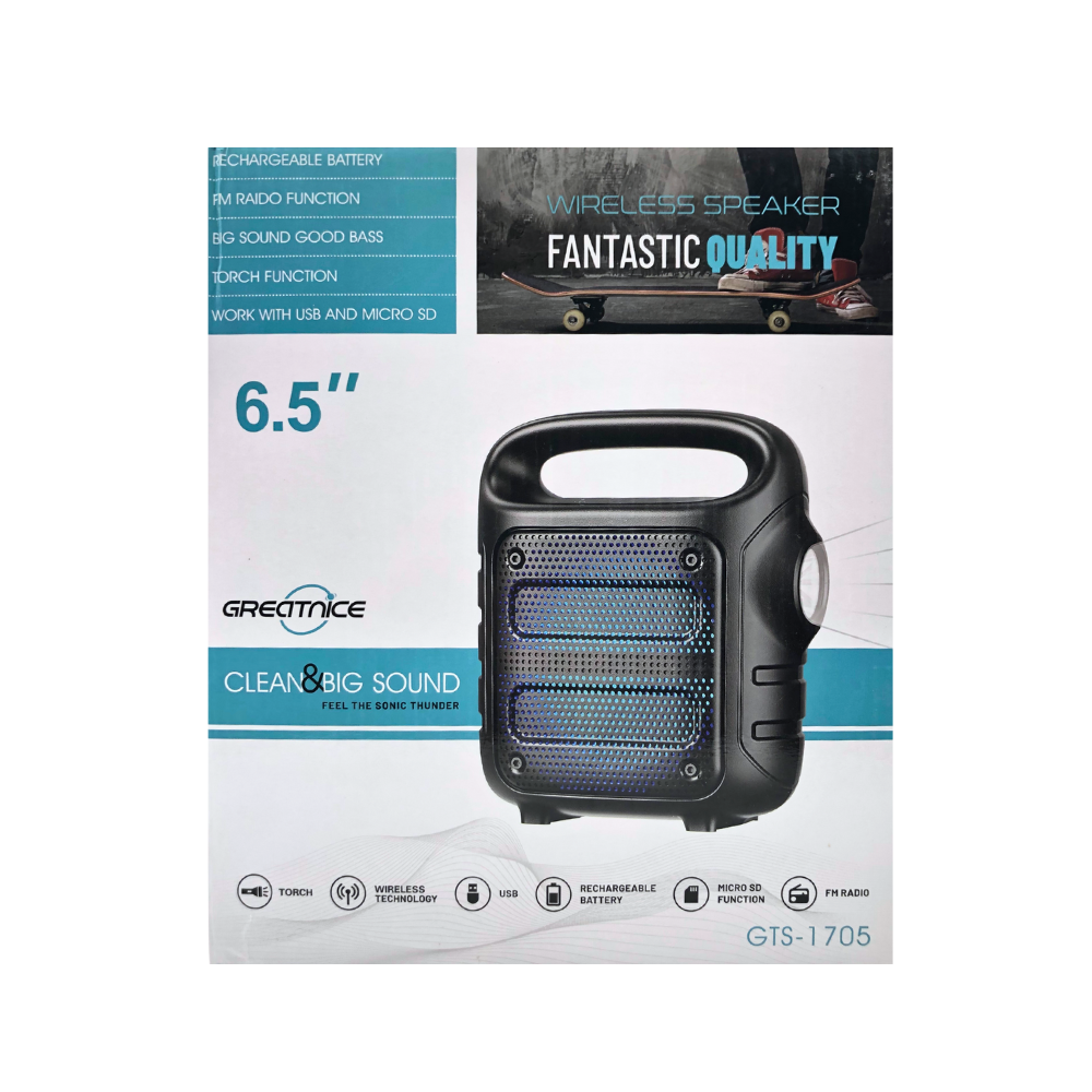 WIRELESS SPEAKER FANTASTIC QUALITY (GTS-1705) [GTS 1705]