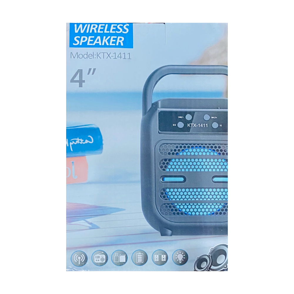 PORTABLE WIRELESS SPEAKER (4INCH) KTX-1411 [KTX 1411]