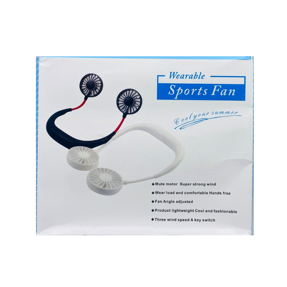 MINI NECK DOUBLE FAN WEARABLE [NECK FAN WEARABLE]
