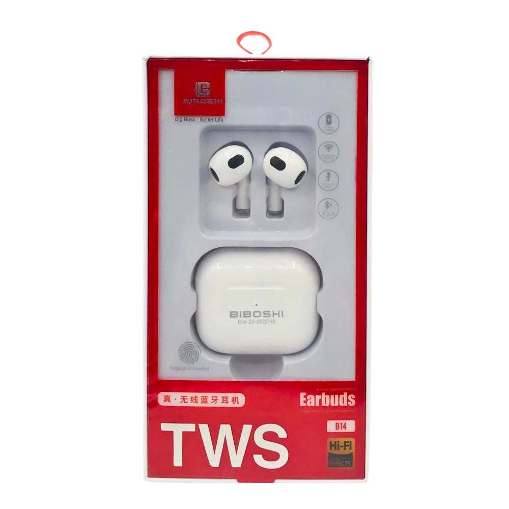 TWS BIBOSHO WIRELESS BLUETOOTH EARBUDS B14 [AIRBUDS B14]