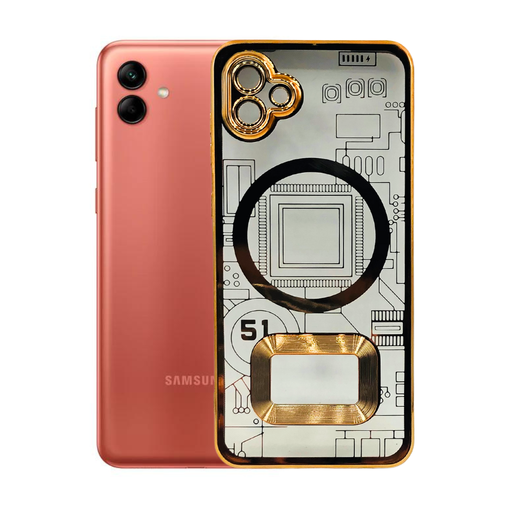 CD RING CHROME MOBILE CASE SAMSUNG A04 [PO A04-26]