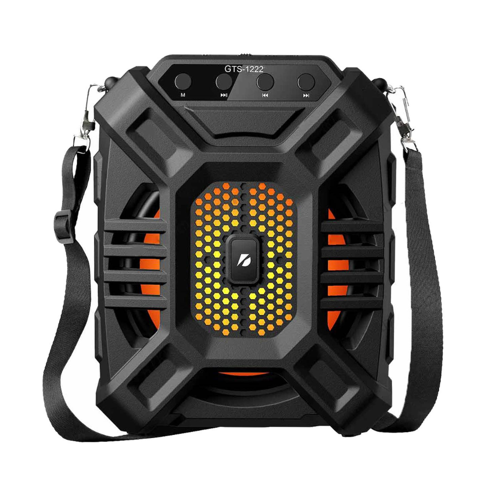 PORTABLE WIRELESS SPEAKER WITH MIC GTS 1222 [GTS 1222]