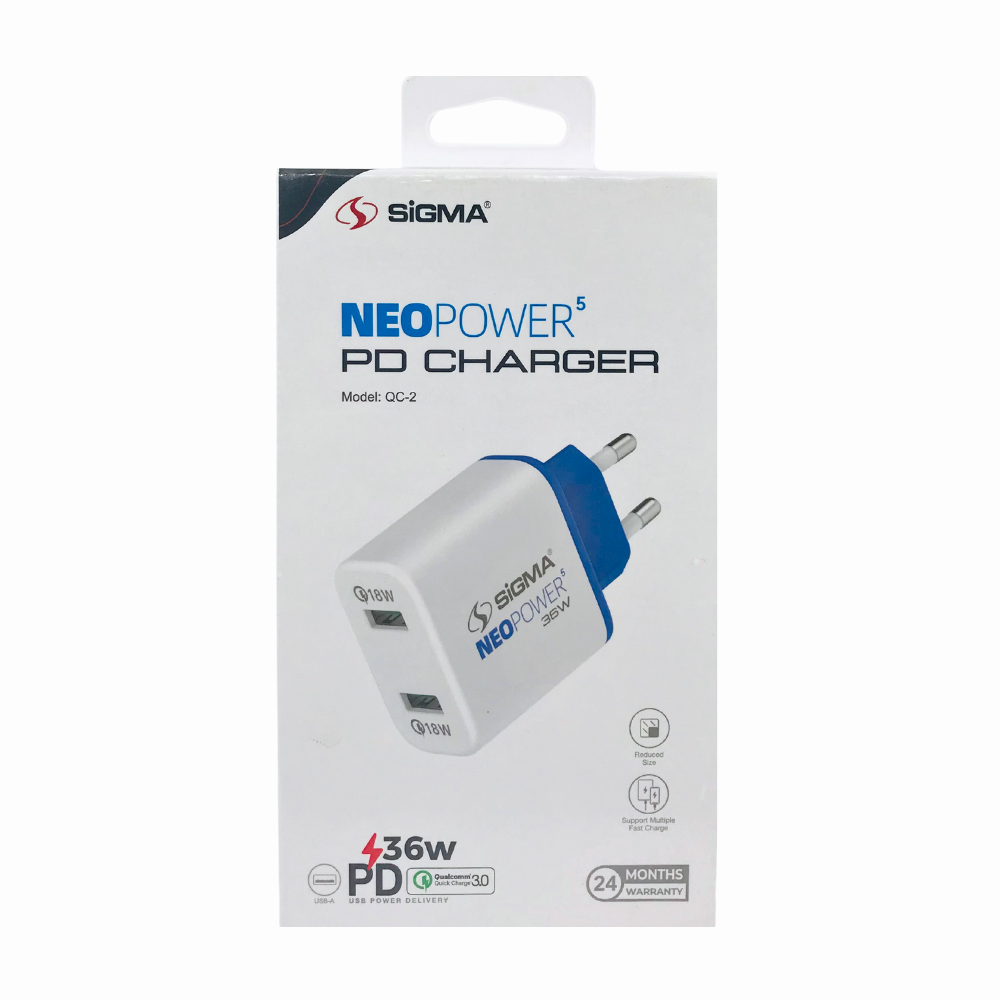 SIGMA NEO POWER QC-2 (36W) CHARGER [CH SIGMA QC2]
