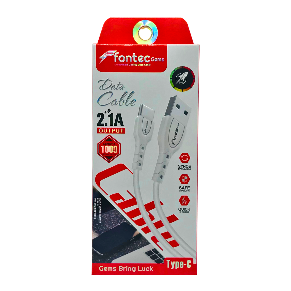 FONTEC GEMS 2.1A DATA CABLE [DC GEMS TYPEC]