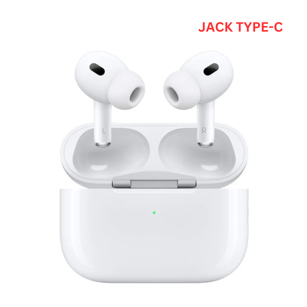 AIRPODS PRO2 (WHITE) JACK TYPE-C WITH BUZZER [PRO2 TYPEC]