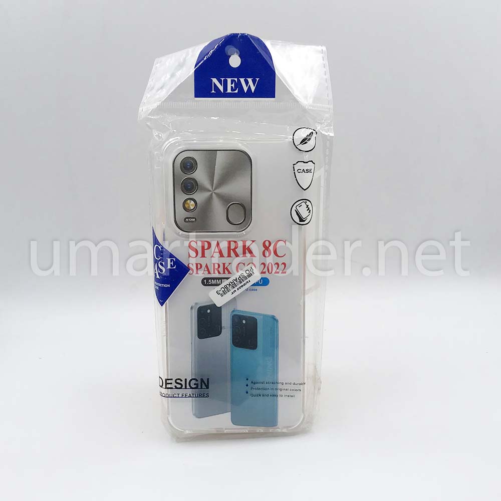  TPU TRANSPARENT POUCH (Tecno Spark 8 C) [PO SPARK8C-3]