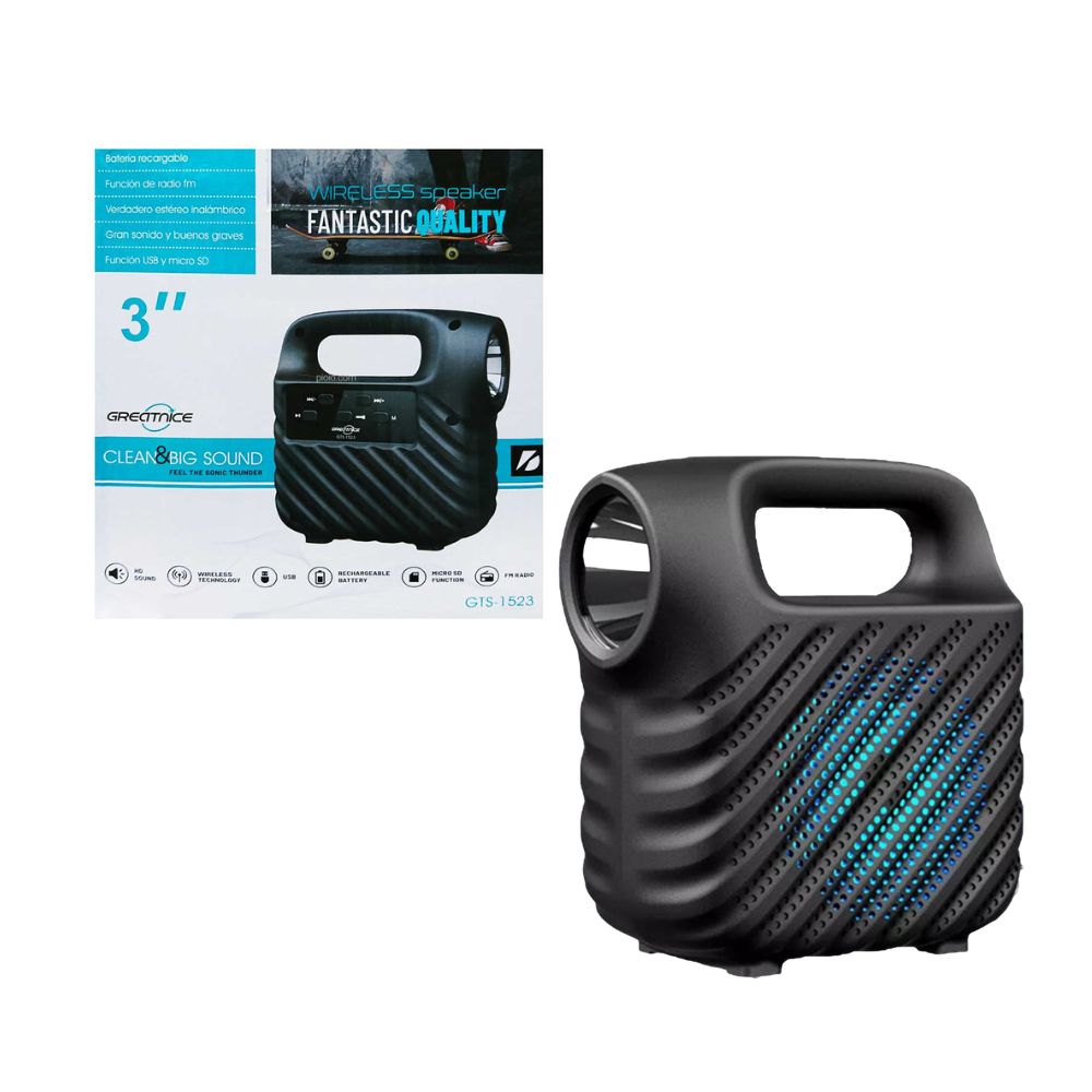 BLUETOOTH PORTABLE WIRELESS SPEAKER FANTASTIC QUILITY (GTS-1523) [GTS 1523]