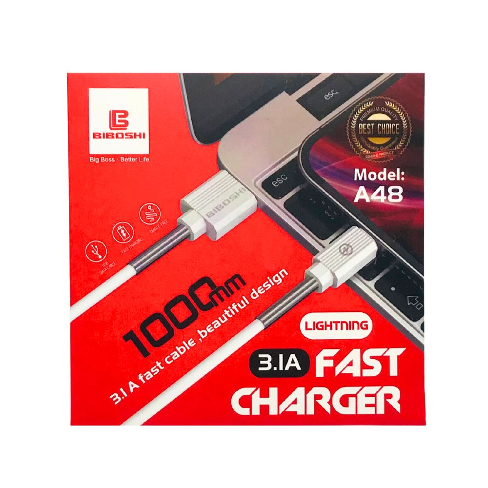 BIBOSHI 3.1A SMART FAST CHARGING DATA CABLE (A48 TYPE-C) [DC BIBOSHI-19]