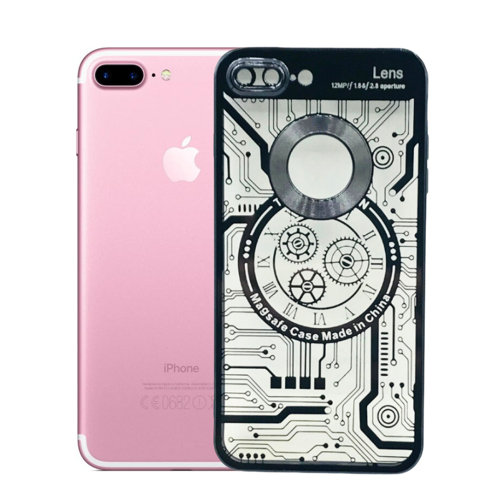 CD RING CHROME MOBILE CASE IPHONE7PLUS [PO 7GPLUS-26]
