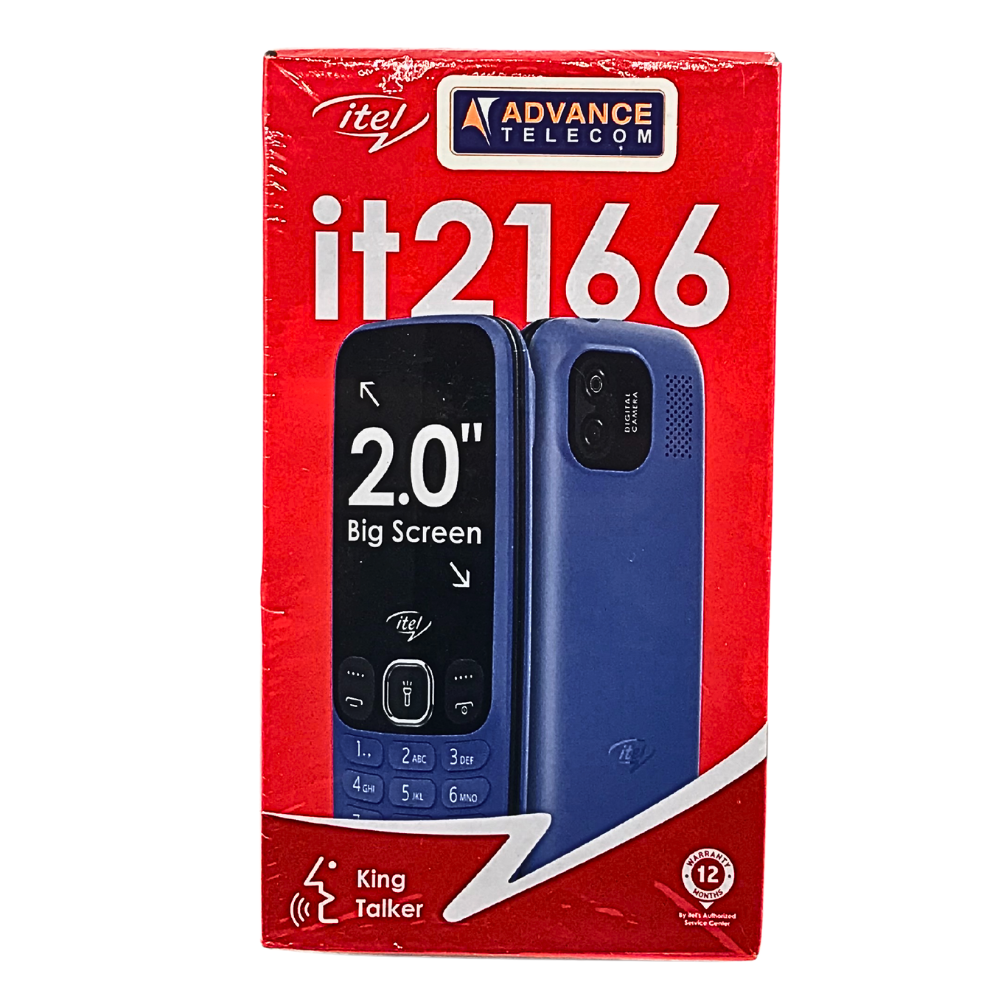 KEYPAD MOBILE ITEL 2166 DISPLAY 2.0'' BATTERY 1000mAh DUAL SIM [ITEL 2166]