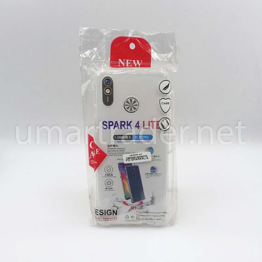 TPU TRANSPARENT POUCH (Tecno Spark 4 Lite) [PO SPARK4L-3] 