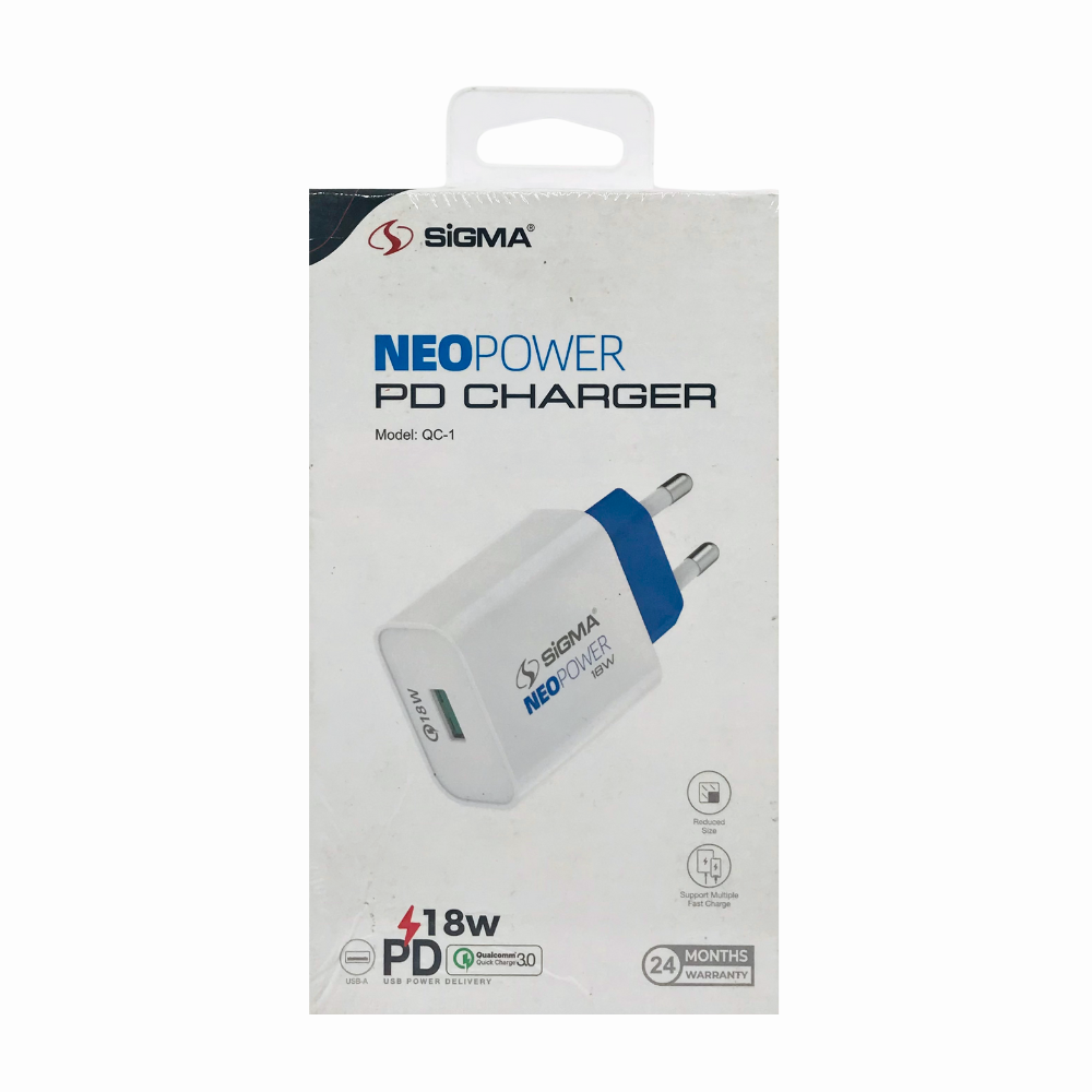 SIGMA NEO POWER (18W) QC-1 CHARGER [CH SIGMA QC1]