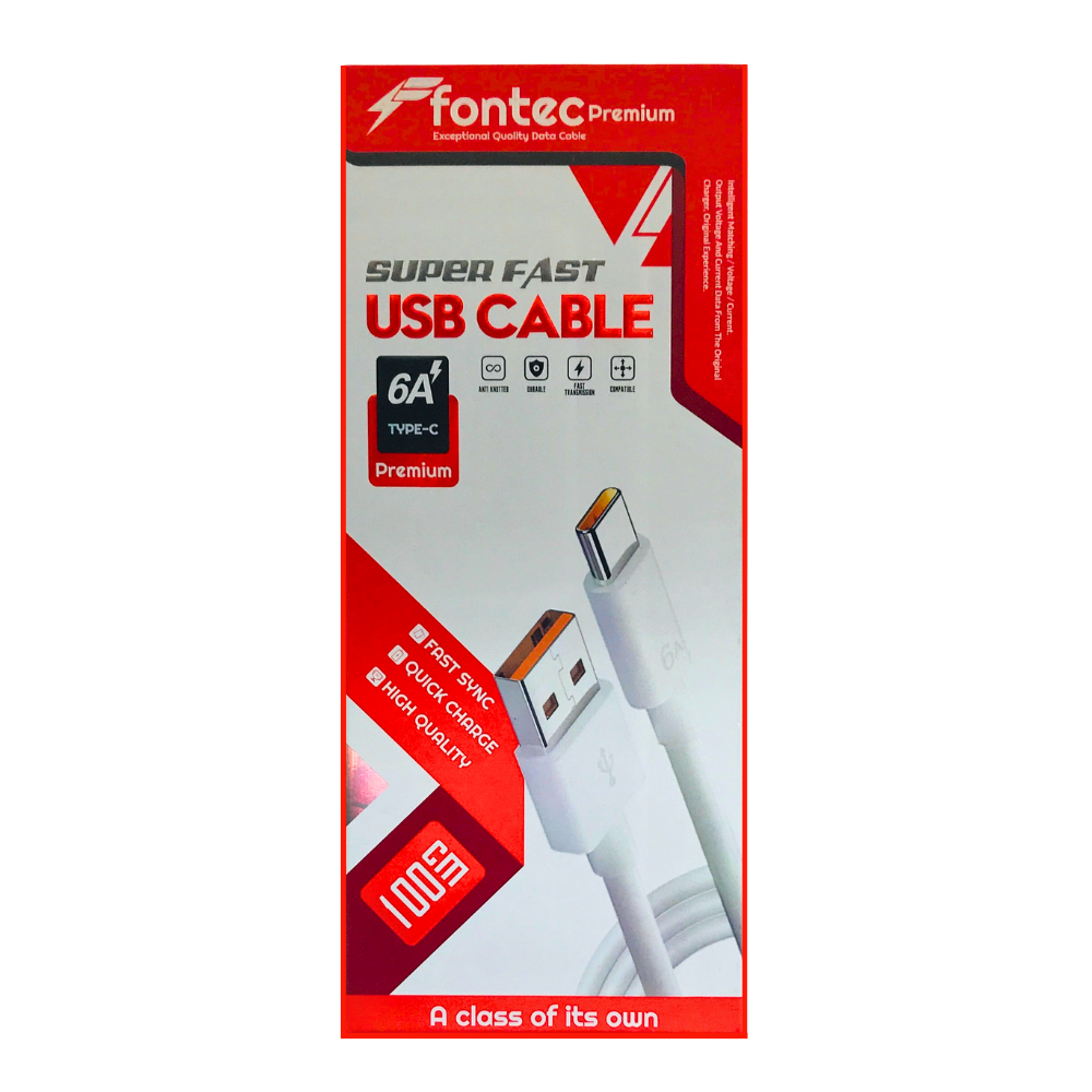 FONTEC HIGH QUALITY CABLE (PREMIUM TYPE-C) [DC PREMIUM-2]