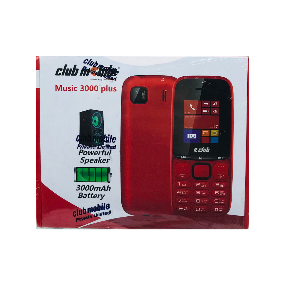 KEYPAD MOBILE CLUB MUSIC 3000 PLUS DISPLAY 1.8'' BATTERY 3000mAh DUAL SIM [MUSIC 3000 PLUS]