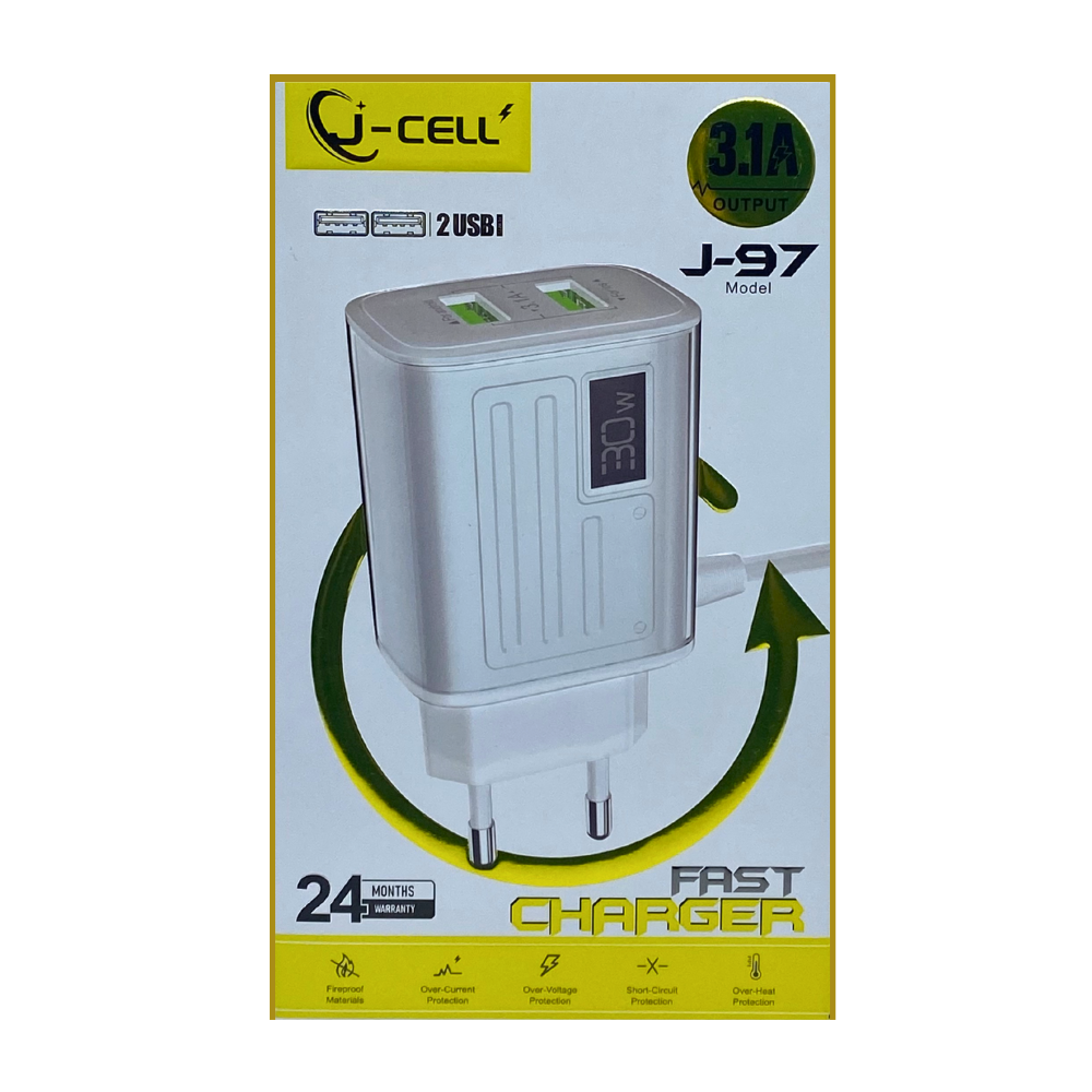 JCELL SUPER FAST 3.1A CHARGER (J-97) [CH JCELL J97]