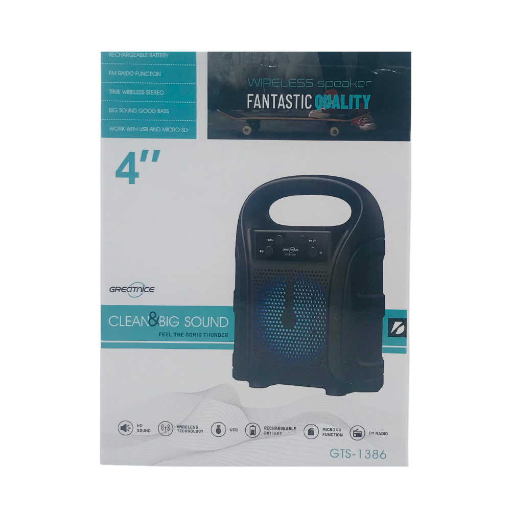 GTS-1386 WIRELESS BLUETOOTH SPEAKER [GTS 1386]