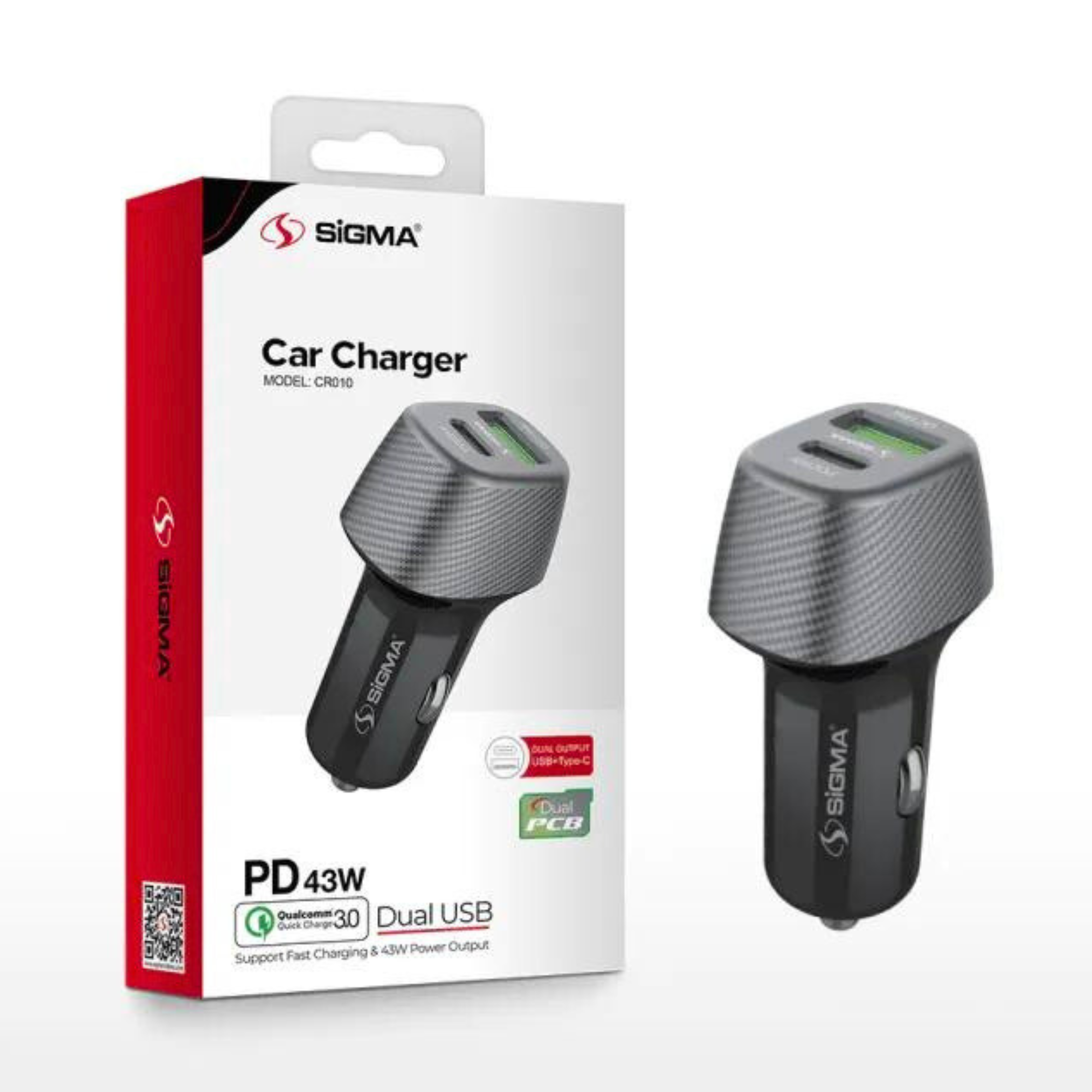 SIGMA CAR CHARGER (CR 010) PD 43W [CH SIGMA CR010]