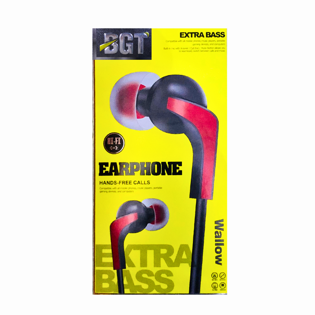 HIGH QUALITY BGT MUSIC EARPHONE BGT WALLOW [HF BGT WALLOW]
