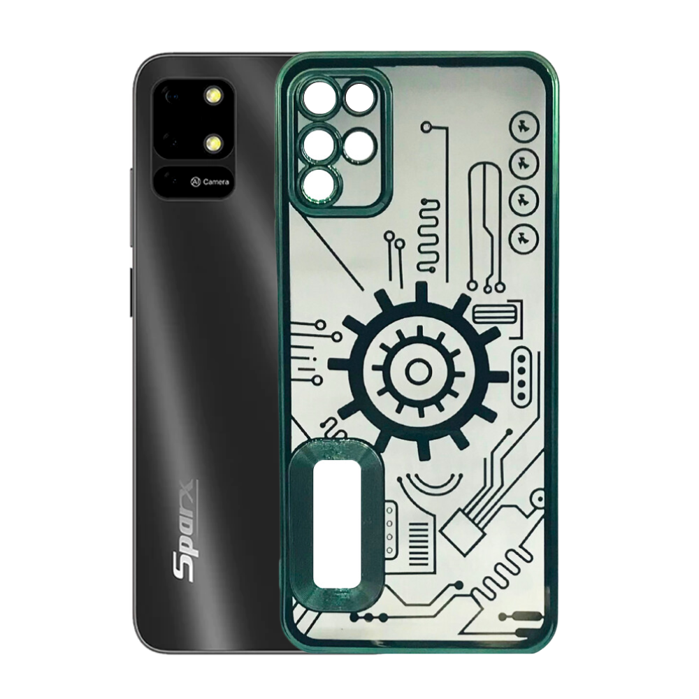 CD RING CHROME MOBILE CASE SPARX NEO 6 [PO SPARXNEO6-26]