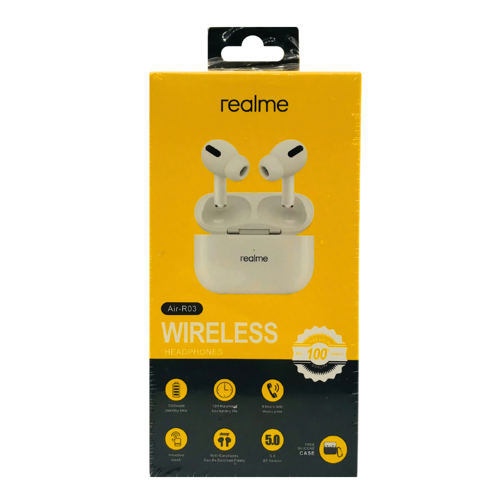 REALME WIRELESS BLUETOOTH EARBUDS (AIR-R03) [HF BT REALME]