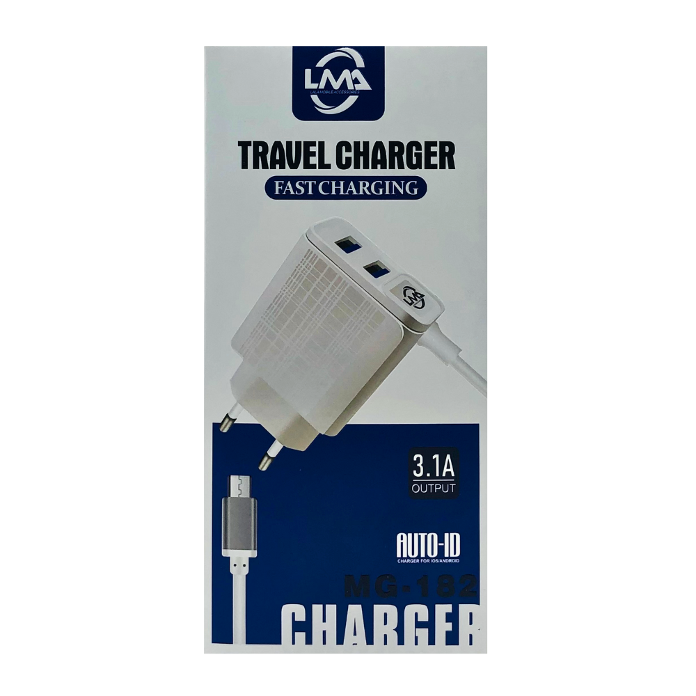 LMA FAST CHARGER 3.1A MICRO (MG-182) [CH LMA MG182]