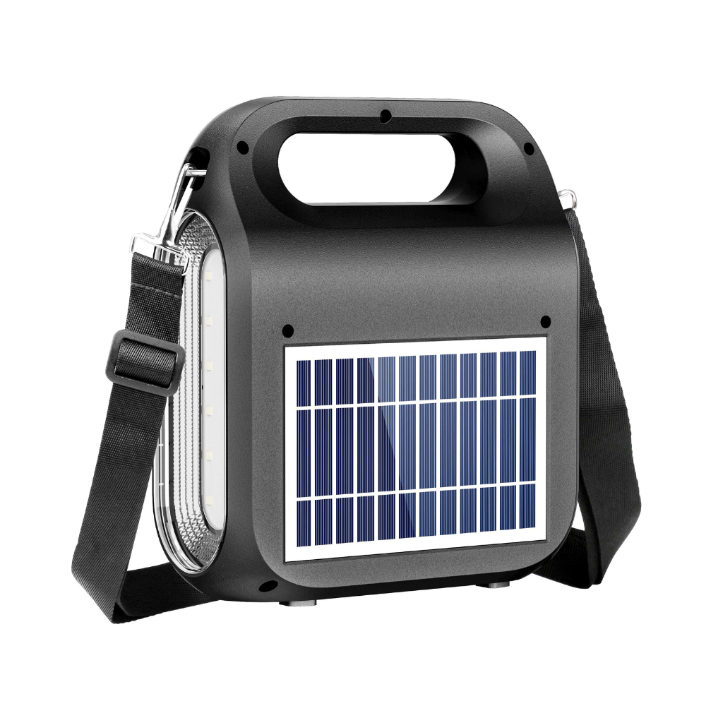 WIRELESS BLUETOOTH SPEAKER 4'' INCH (KTS-1837) WITH SOLAR AND POWER BANK WITH LED BULB [KTS 1837]