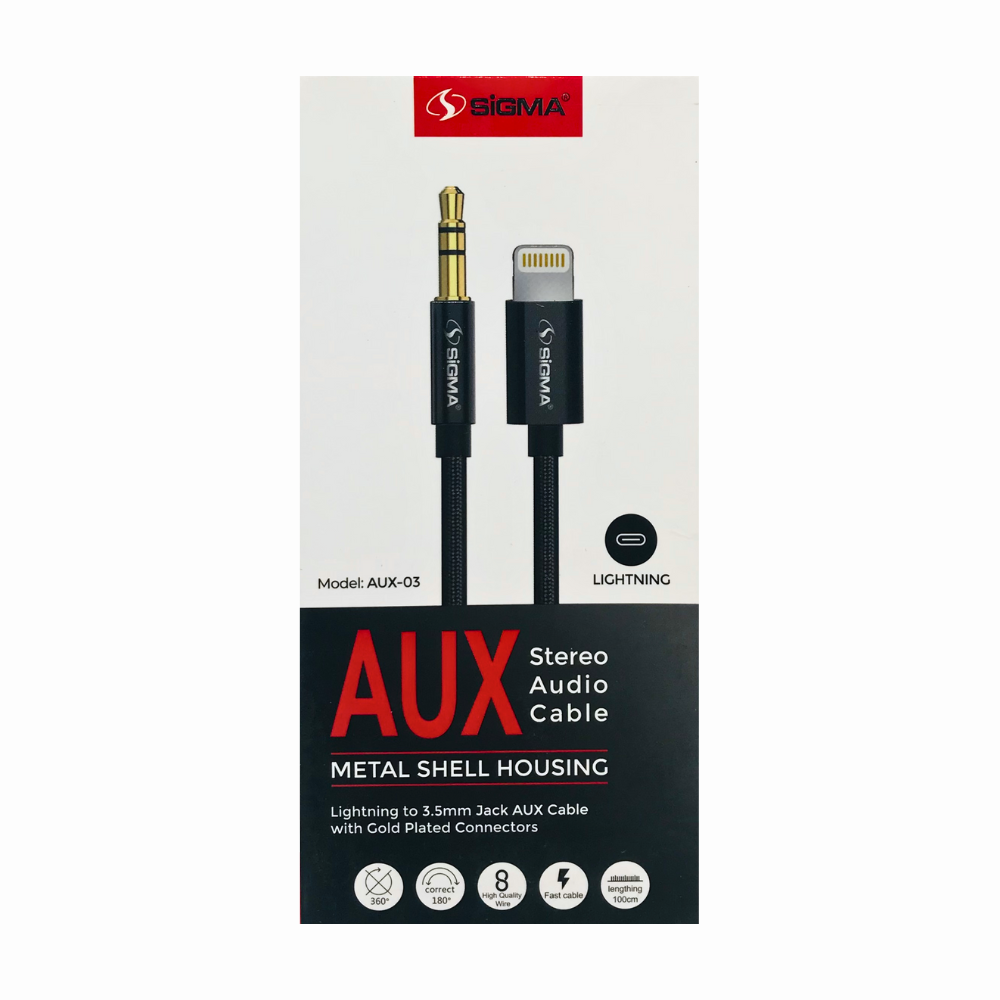 SIGMA AUX 03 (IPHONE) CABLE [DC SIGMA AUX 03 IOS]