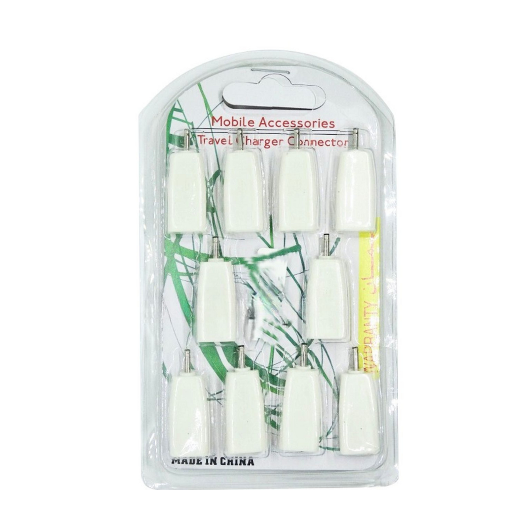 10 PIECE PACK TRAVEL CHARGER CONNECTOR [CH PIN-7]