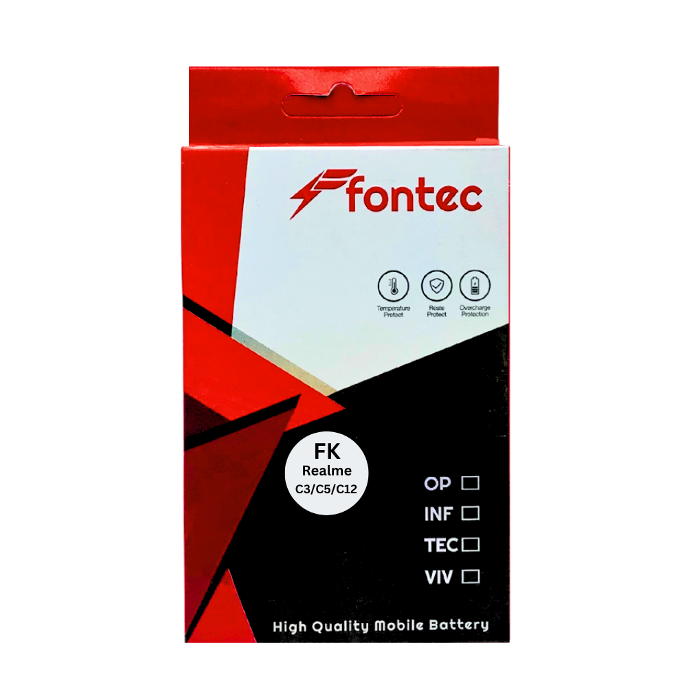 FONTEC REALME C3/C5/C12 MOBILE BATTERY (BLP729) [BT C3-7]